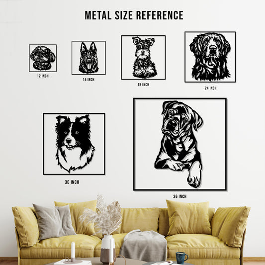 Doberman Metal Sign Silhouette