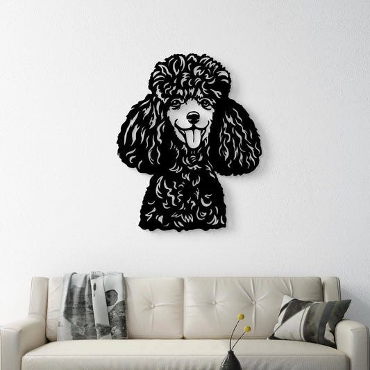 Poodle Metal Sign Silhouette
